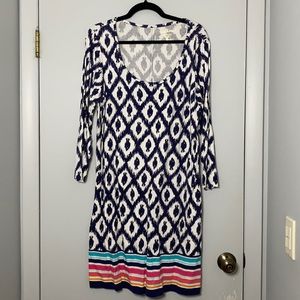 Lilly Pulitzer Beacon Dress Little Fish Stripe XL